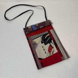 Printed small vertical casual bag